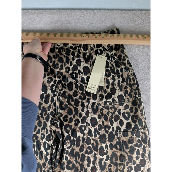 No Boundaries Cargo Wide Leg Pant Women's XXL 20 Cheetah print New - Picture 4 of 12